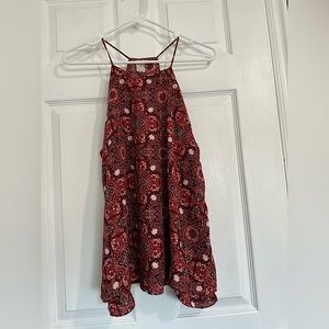 Paper Crane racer back tank top